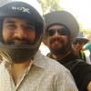 Guri and ChaTo on motorbike